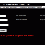 CCTV Calculator v3 yayında - face capture Mesafe çıkarımı